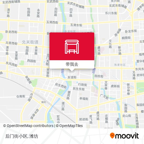 后门街小区地图