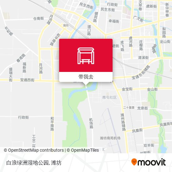 白浪绿洲湿地公园地图