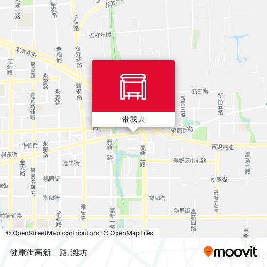 健康街高新二路地图