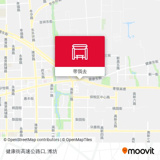 健康街高速公路口地图