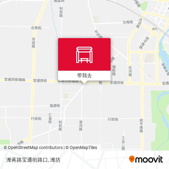 潍蒋路宝通街路口地图