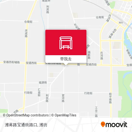 潍蒋路宝通街路口地图