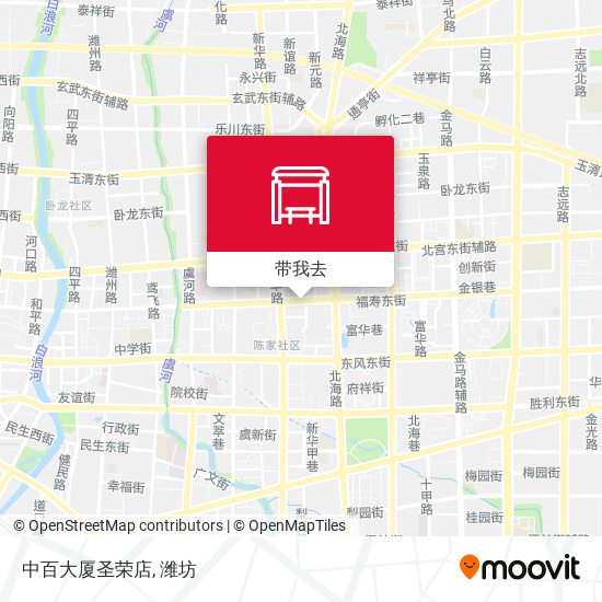 中百大厦圣荣店地图