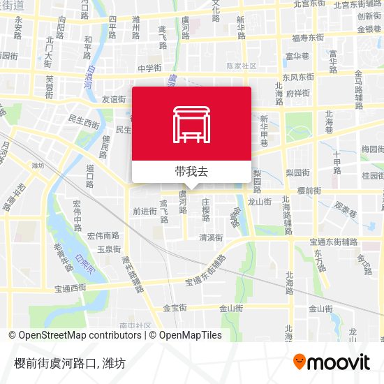 樱前街虞河路口地图