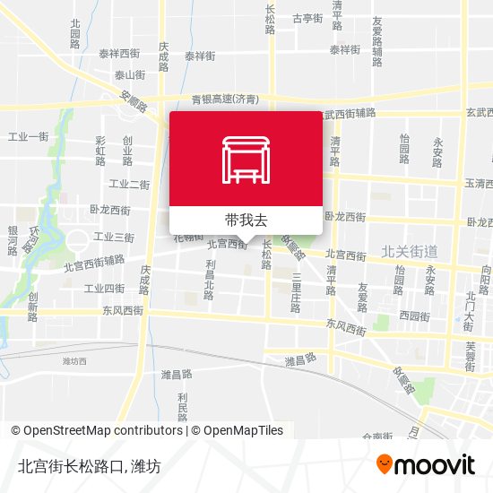 北宫街长松路口地图
