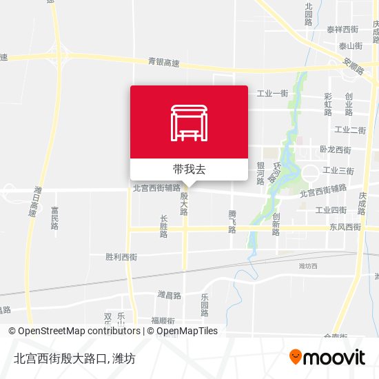 北宫西街殷大路口地图
