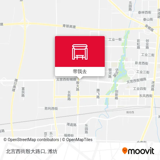 北宫西街殷大路口地图