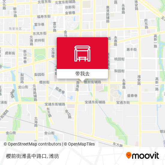 樱前街潍县中路口地图