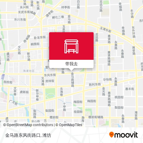 金马路东风街路口地图