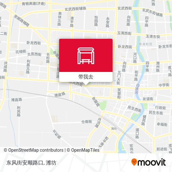 东风街安顺路口地图