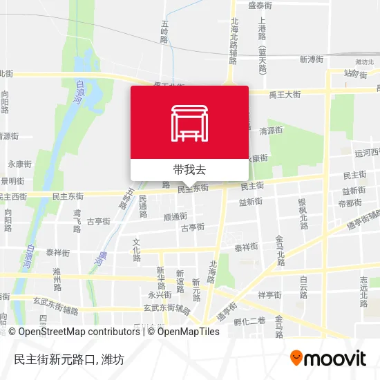 民主街新元路口地图