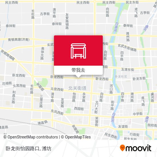 卧龙街怡园路口地图