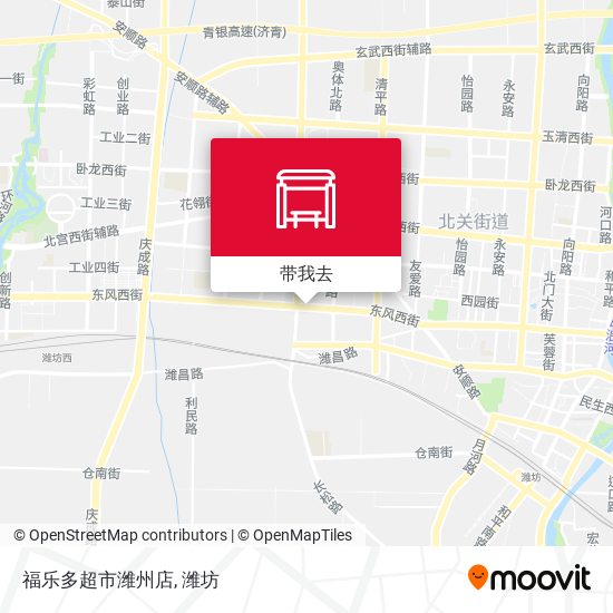 福乐多超市潍州店地图