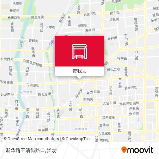新华路玉清街路口地图
