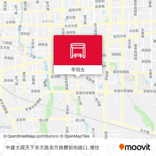 中建大观天下东方路东方路樱前街路口地图
