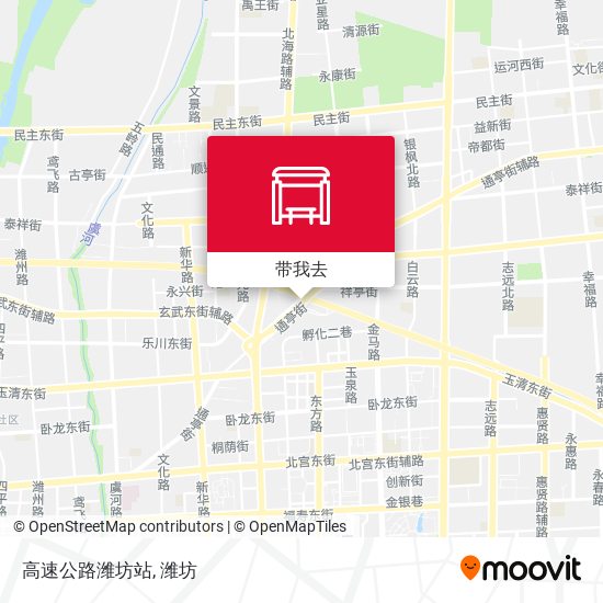 高速公路潍坊站地图