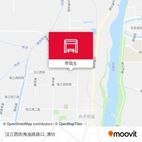 汉江西街海油路路口地图