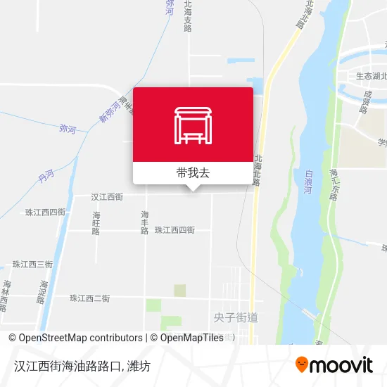 汉江西街海油路路口地图