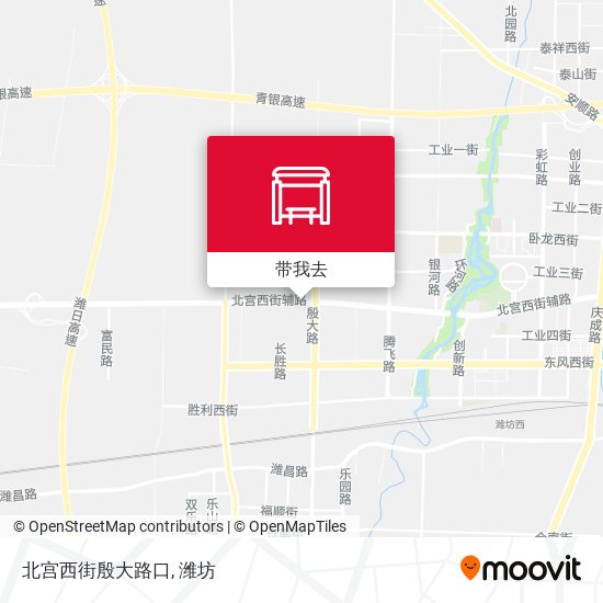 北宫西街殷大路口地图