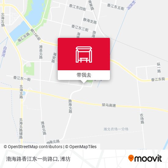 渤海路香江东一街路口地图