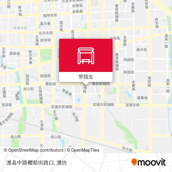 潍县中路樱前街路口地图
