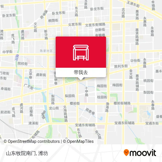 山东牧院南门地图
