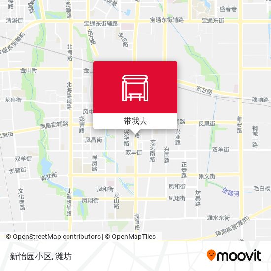 新怡园小区地图