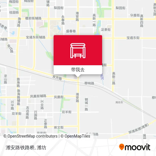 潍安路铁路桥地图