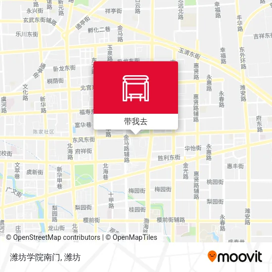 潍坊学院南门地图