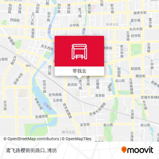 鸢飞路樱前街路口地图