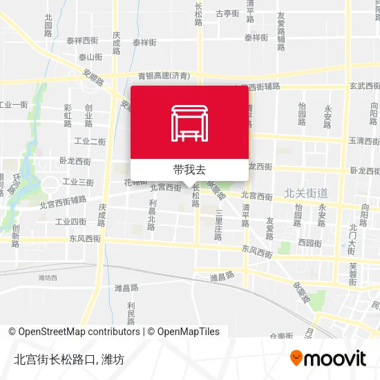 北宫街长松路口地图