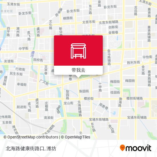 北海路健康街路口地图
