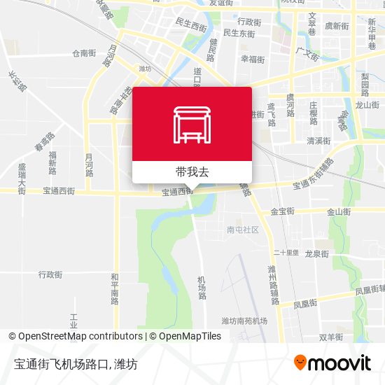 宝通街飞机场路口地图