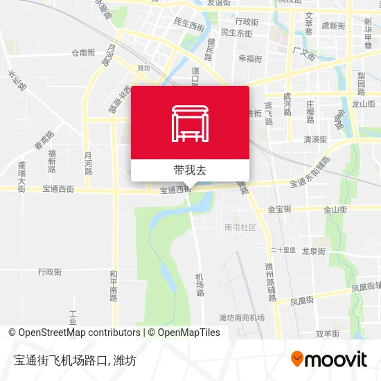 宝通街飞机场路口地图