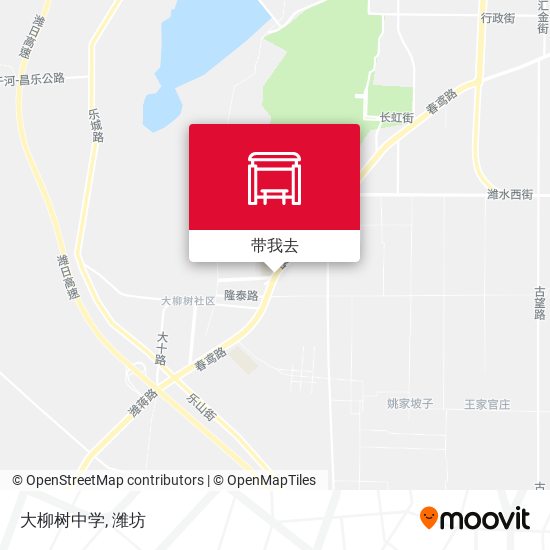 大柳树中学地图