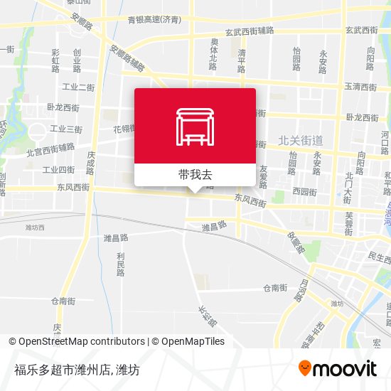 福乐多超市潍州店地图
