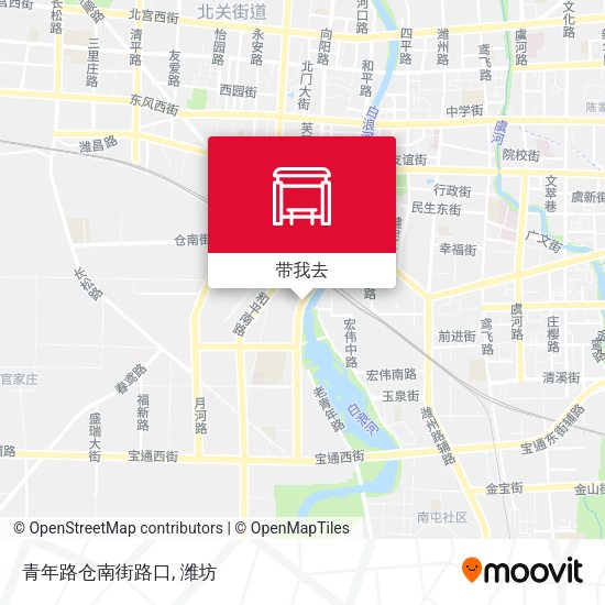 青年路仓南街路口地图