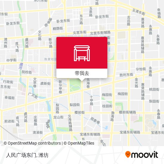 人民广场东门地图