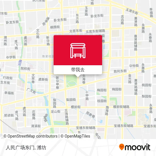 人民广场东门地图