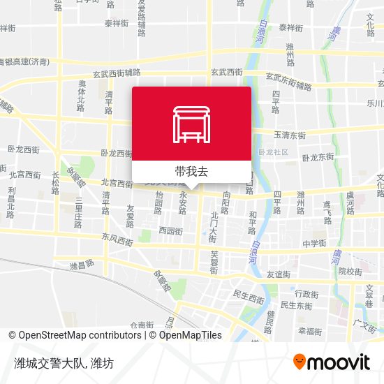 潍城交警大队地图