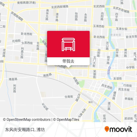 东风街安顺路口地图
