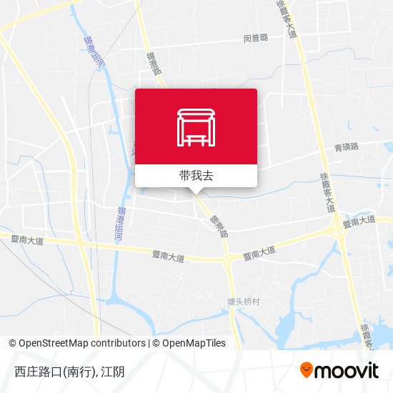 西庄路口(南行)地图