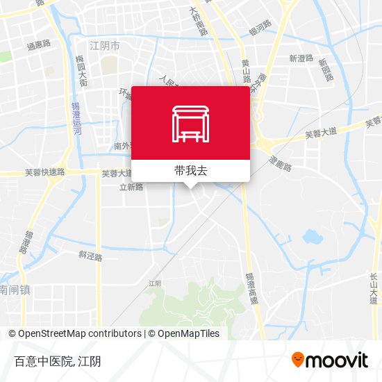 百意中医院地图