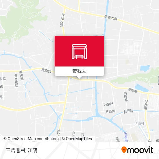 三房巷村地图