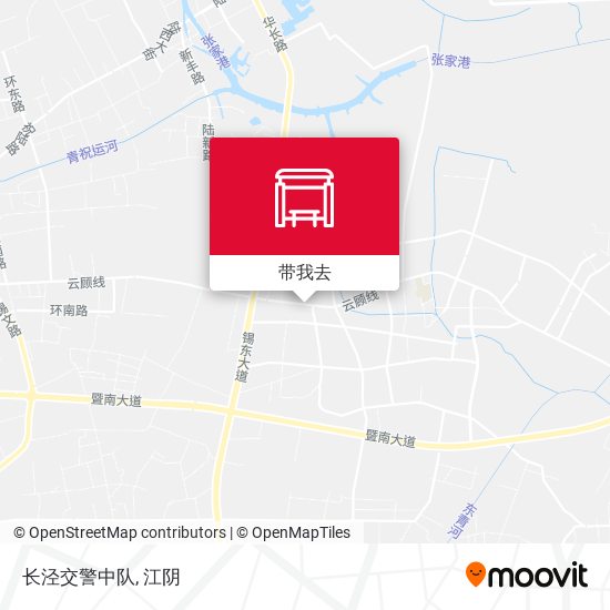 长泾交警中队地图