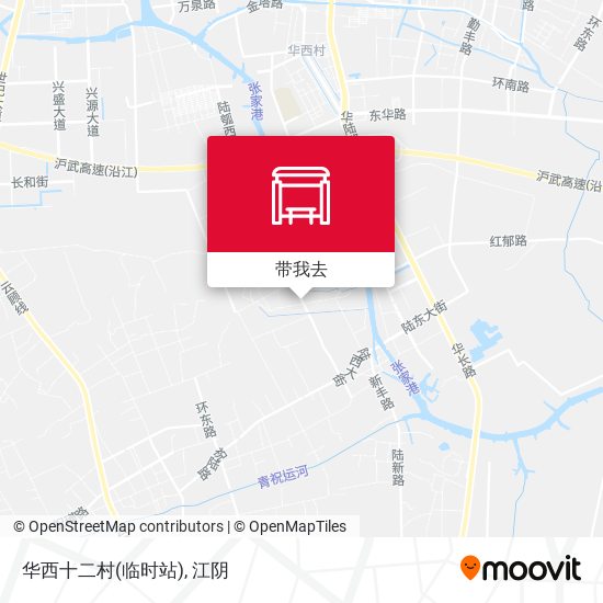 华西十二村(临时站)地图