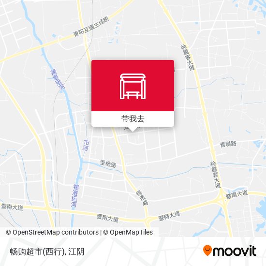 畅购超市(西行)地图