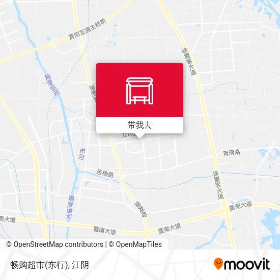 畅购超市(东行)地图