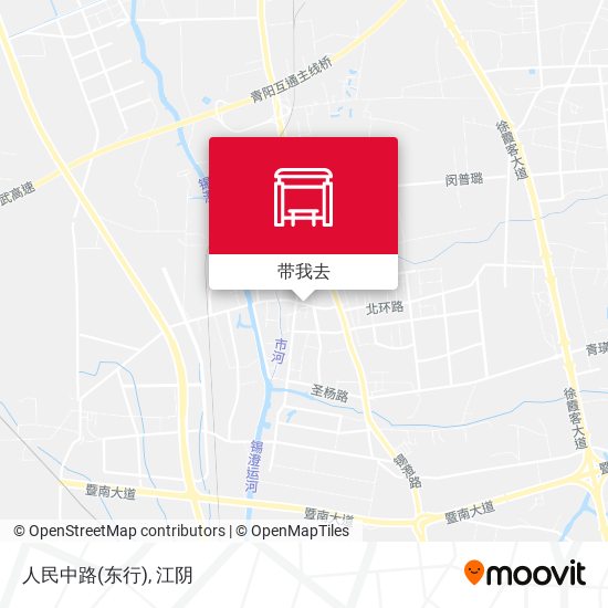 人民中路(东行)地图