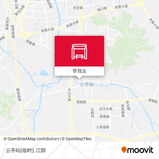 云亭站(临时)地图